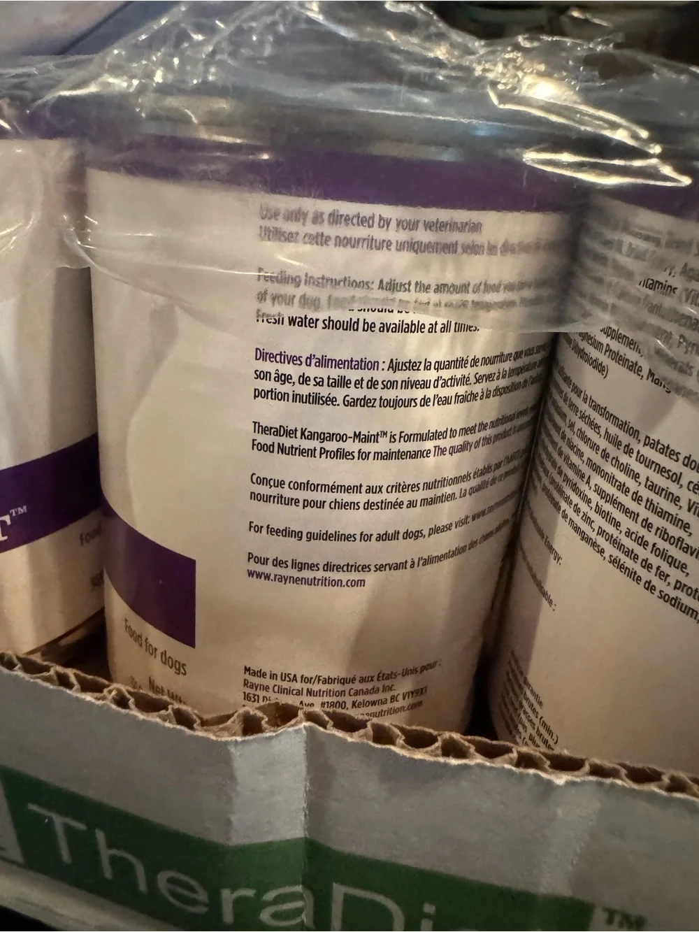Low Fat Kangaroo Canned Dog Food - Purple